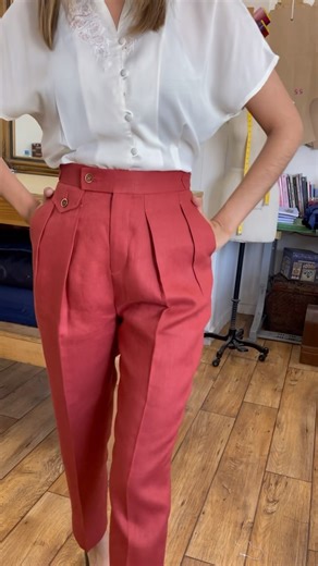 250K views · 13K reactions | Pantalón de Lino que hice a ratitos, a veces es así le avanzo a cómo puedo, sin presionarme y disfrutando el proceso.✨瑱 Creo que los 30 me ayudaron a ser menos desesperada, a tener más paciencia y agradecer cada avance. Verano estoy lista para estrenar… Yuju  ya casi está listo el traje completo #manosmágicas  | La mano de Faty | Facebook