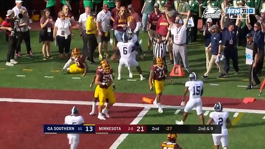 2.4K views · 67 reactions | The Eagles top plays from a hard-fought 35-32 loss at Minnesota. #GATA | Georgia Southern Athletics | Facebook