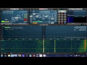 Radio Kuwait in AM mode 15540 kHz Shortwave on W6LVP loop antenna SDRplay RSP1A SDR