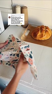15K views · 141 reactions | Our XL beeswax wraps are perfect for storing your homemade or store-bought bread! Pair it with a cotton bread bag to extend the freshness even further. 殺 #beeswaxwraps #ecofriendly #reusable #plasticfree #freshbread | Goldilocks Goods | Facebook
