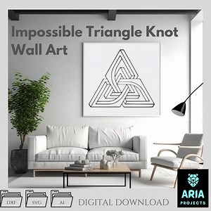 Impossible Triangle Knot SVG: Celtic Optical Illusion Laser Cut File - Etsy Canada