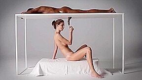 glory hole table cock milking with lisa