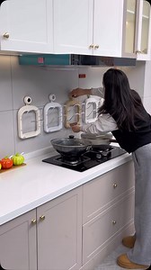 12K views · 299 reactions | There is a good #pot lid rack in the kitchen. Say goodbye to the mess of the countertop. Wall hanging saves space, and it is more convenient to clean the countertop. The disassembly and replacement position of the suction cup does not affect the use of #shelf #kitchen storage | Asian Gadget | Facebook