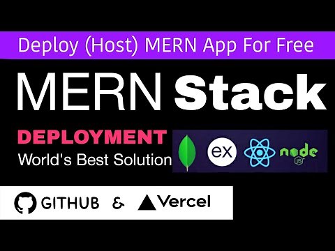 Deploy ( Host ) MERN Stack Application For Free Githb and Vercel | World's best solution | TCM |