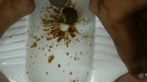 KH diarrhea blast on squat toilet