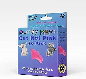 Soft Nail Caps for Cat Claws HOT Pink Kitten