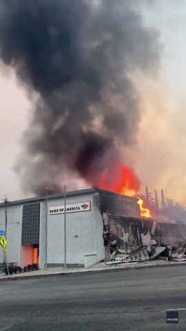 Bank of America Branch 'Incinerated' by Eaton Fire