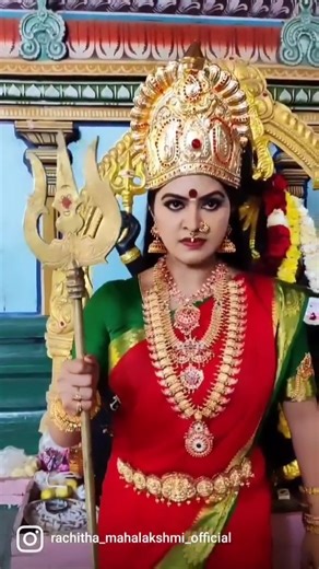 Serial Actresses Rachitha Mahalakshmi as Amman !!! | Tamil Cinema Channel
