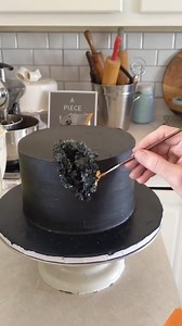 Geode cake process #homebakery #cakedecorating #cakereels #rockwalltx #dallastx | A Piece of Cake