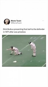 Repost from @meme.twain•Bears Hall of Fame middle linebacker Dick Butkus is considered one of the most ferocious defensive players in NFL history. But one of the most memorable plays of his career didn’t involve a tackle, interception or big hit.On Nov. 14, 1971, Butkus turned a botched snap into a game-winning extra point when he hauled in a desperation pass from Bobby Douglass to give the Bears a thrilling 16-15 comeback win over the Washington Redskins at Soldier Field.Follow @meme.twain for 