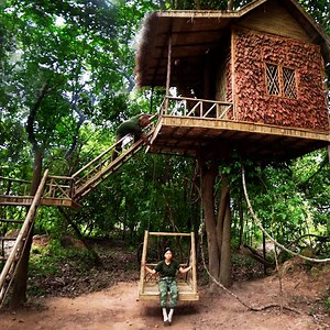 28K views · 362 reactions | Building a bamboo treehouse by themselves! | MetDaan DIY | Facebook