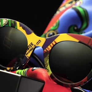Accent accessory - bold colors, Vogue print and the classic #VersaceTribute frame. Find the #VersaceEyewear collection now: http://vrsace.co/Eyewear | Versace