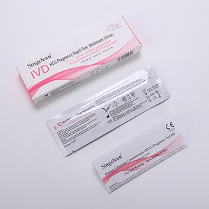 [Hot Item] Singclean One Step Lab CE Urine Pregnancy Test Strip for Fertility Test