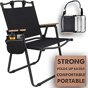 Folding Chairs for Outside - Outdoor Folding Chairs - Sports Chair for Adults - Camp Chair for Adults