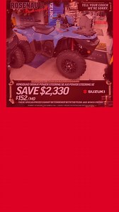 2.3K views | Smoke'in Hot Deals on Suzuki KingQuads are priced to MOVE at Rosenau Powersports. Save over $2,400 on brand-new KingQuads with a great selection ready to go right now. https://bit.ly/KINGQUADSALE Call 313-278-5000. | Rosenau Powersports of Dearborn Heights, Michigan | Facebook