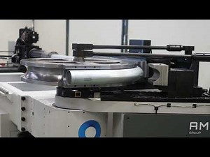 AMOB CH 120 CNC bending machine bending 3.5" EMT Conduit - 4.0" OD x .083" wall x 18.625" CLR