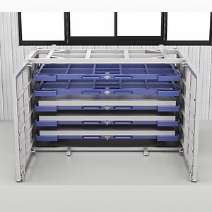 [Hot Item] Industrial Steel Drawer Cabinet for Organized Plate Storage