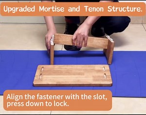 Solid Wood Under Desk Footrest Foot Rest for Under DEST at Work Ergonomic Foot Stool Improves Posture and Circulation, Chair Footrest for Leg Rests 350lbs Capacity for Home Office