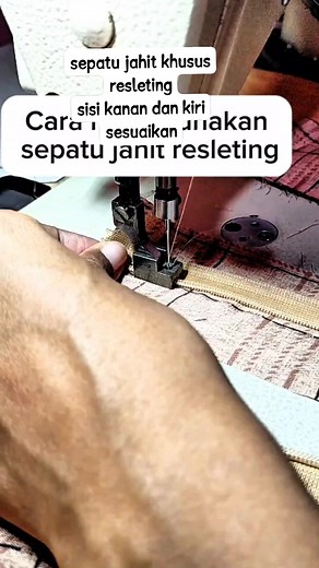 How to use a special zipper sewing foot is very easy #sewing #penjahit #fashion | Wiwid N