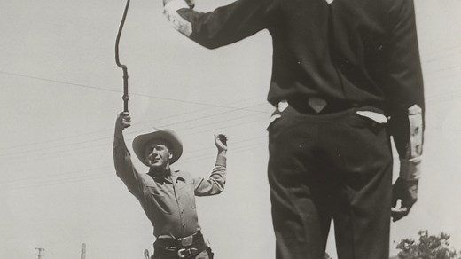 Iowa State Fair fairgoers have taken great pleasure in danger, mayhem and destruction over the years, from watching a human canonball diving into a bucket to witnessing a planned train crash. Learn more Fair history with Our Great State Fair documentary, available now on the PBS App, YouTube and iowapbs.org. #IowaPBSFair | Iowa PBS