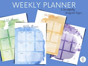 Printable Modern Weekly Planner PDF - Minimalist Design for Easy Scheduling and Organization - Etsy Australia