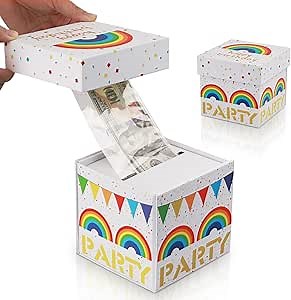 Birthday Money Box for Cash Gift Open, Surprise Box Gift Box for Money, Fun Ways to Give Cash as A DIY Gift for Kids Adults and the Elderly
