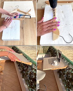 1.2M views · 8K reactions | Come realizzare un tavolino da balcone con una tavola di legno e due grucce  | Mettiamoci All'Opera | Facebook