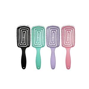 [Hot Item] Wholesale Vented Brush Detangling Massage Hair Brush for Women Straightening Brushes for Straight Curly Hair Makeup Tool Set