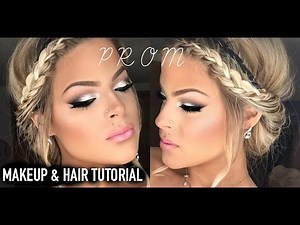 Prom Makeup and Hair tutorial! Easy and pretty | Valerie Pac