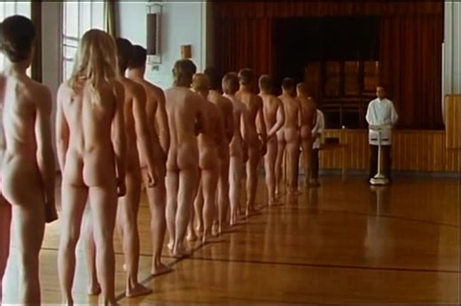 Lining Up for Weigh-In Then Cough Test