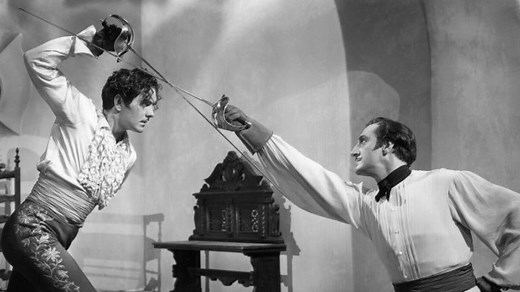 The Mark of Zorro 1940 with Basil Rathbone, Tyrone Power and Linda Darnell.