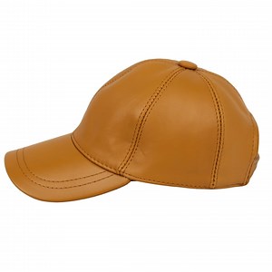 Camel Leather Baseball Cap: Unisex Adjustable Hat - Etsy
