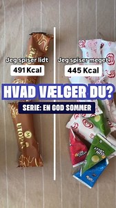 Ville du vælge sodavandsis eller flødeis? Lad mig høre i kommentarfeltet⤵️🍦 En is er ikke bare en is…” Sommeren banker på – og det betyder is i lange baner! Og ja… du kan sagtens nyde is hele sommeren og stadig holde styr på vægten. Det handler bare om at være bevidst og vælge med omtanke. Vil du have flere sodavandsis, som giver dig mere volume og flere mundfulde? Eller vil du hellere gå all-in på to magnum-is, og så ved du, at det var dét? Ingen af delene er forkerte. Men der kan være kæmpe f