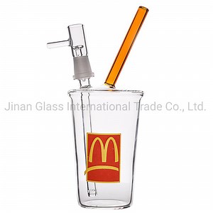 [Hot Item] High Quality Mcdonald Starbucks Cup Glass Pipe Glass Smoking Pipe