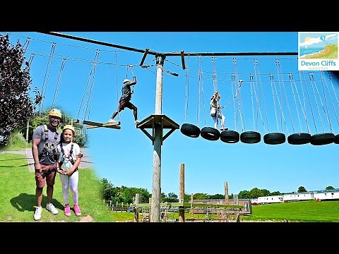 Aerial Adventure Ropes Course at Haven Devon Cliffs Holiday Park
