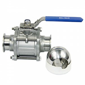 [Hot Item] 3PC Clamp End Ball Valve with ISO 5211 Pad
