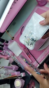 Enailcouture.com 123go Fantasy square and blind diamond 💎 design | Exclusive Nail Couture