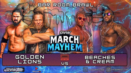 Things will be out of control in this BAR ROOM BRAWL at MARCH MAYHEM sponsored by The Unit! Get your tickets or order the PPV at OVWTix.com #OVW #OVWwrestling #WrestlersNetflix | OVW Wrestling