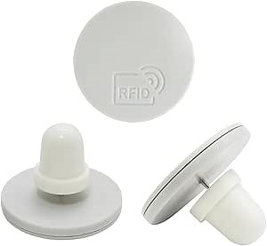 50pcs Security Tags Pins, UHF RFID EAS 860～960MHz RFID Tag Long Range Sensing Distance ISO/IEC 18000-6C 96 Bits for Retail Anti-Theft Antenna Systems (RFID Nail Tags)