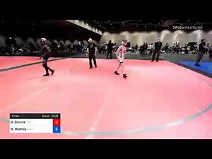 86 Lbs Final - Daniel Dennis, Pennsylvania Vs Nathan Matthis, Warhawks Wrestling A6ea