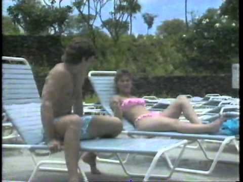 Tracey Gold in a pink bikini