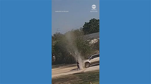 Video Texas woman gets caught inside dust devil