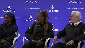 News conference after Virgin Galactic launched six people to suborbital space on the company's first private astronaut mission.