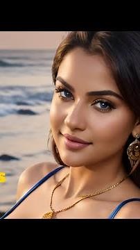 4K AI Desi Divas Lookbook Ep - 55| The Rock Beach 3| AI Fashion Unveiled #lookbook #saree #trending