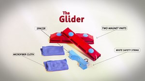 Tyroler Glider D-3 Outside Magnetic Window Cleaner Tool | Double Sided Outside Windows Cleaner Fits Only 0.8"-1.1" Single/Double Glazed Windows Thickness | Magnet Window Cleaners Tool