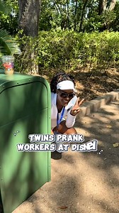 Twins prank strangers 🤫🤫 #funny #prank #public #disneypark #crazy #viral | The StarShon Show