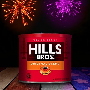 Red, white, and BREW! Happy 4th of July! 🎆 #July4th #IndependenceDay #LongWeekend #Fireworks #HillsBrosCoffee #coffeetime #coffeelover #morningcoffee #coffee | Hills Bros. Coffee