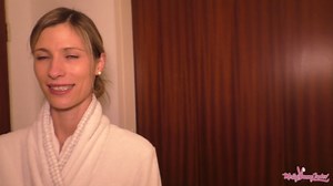 ANAL - In the freshly shaved ass of the woman neighbor - Just drill up the ass as a greeting