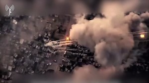 Video shows Hamas rocket launches and Israeli airstrikes in Gaza