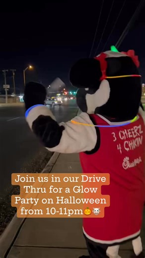 For Halloween we’re having a ✨Glow Party✨ in our Drive Thru from 10-11pm!!!🤩 Join us for the fun!!! #halloweenparty #GlowParty #drivethru #OpenLate #chickfilabrownwood | Chick-fil-A Brownwood, TX